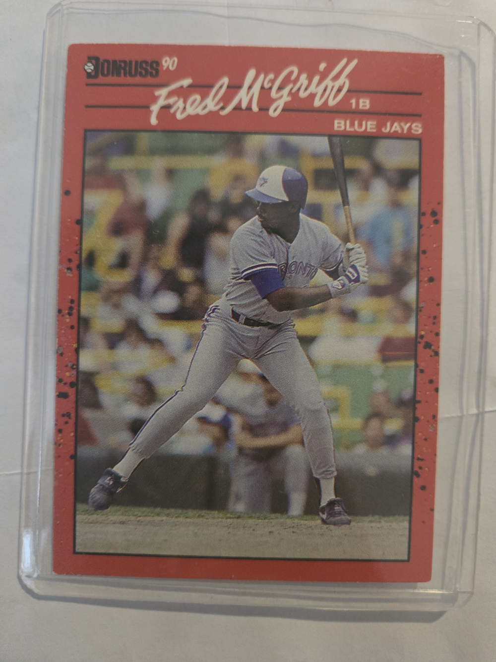Donruss 1990 Fred McGriff Baseball Card - Red Border